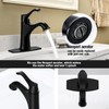 HGN Bathroom Faucets, Single Handle 1 Hole Matching Pop Up