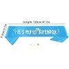 Blue 10th Birthday Crown and Sash Girls 10th Birthday Decoration