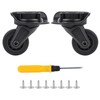 BQLZR Replacement Luggage Wheels Left and Right Suitcase Caster W142