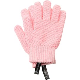 Guantes Exfoliantes de Ducha Rosas con Protección Antibacterial 10A y Tejido de Secado Rápido