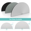 Changshade Arch Window Shades Blackout,Half Moon(Radius: 24") Blackout Pleated Window