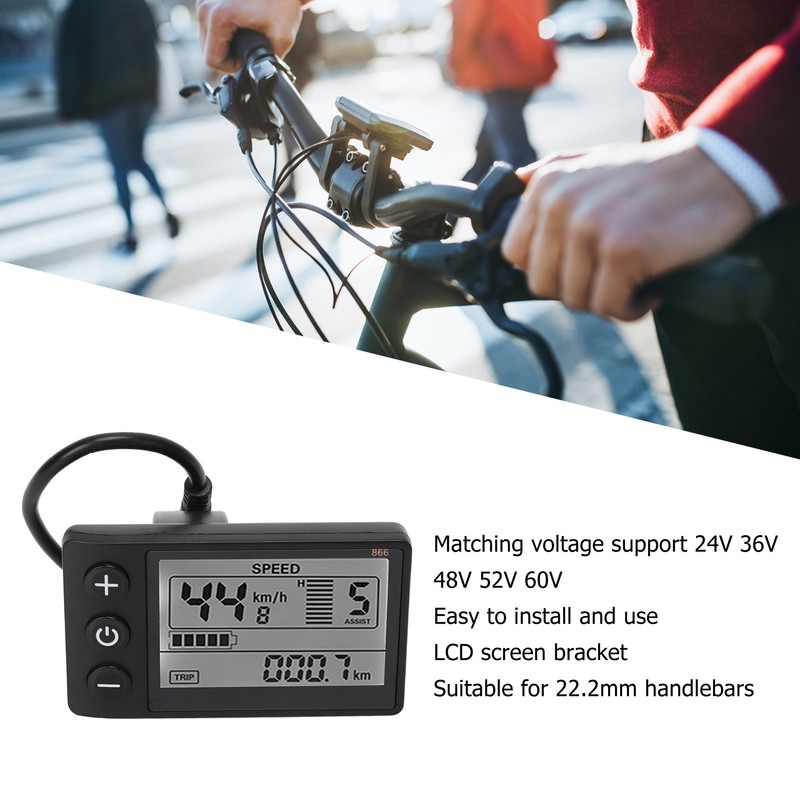Electric Bicycle LCD Display Meter 24 36 48 52 60V