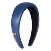 Coach Women's Leather Headband, Blue, One Size