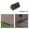 Muzata 200PCS Hidden Deck Fasteners for Composite Decking Boards Universal