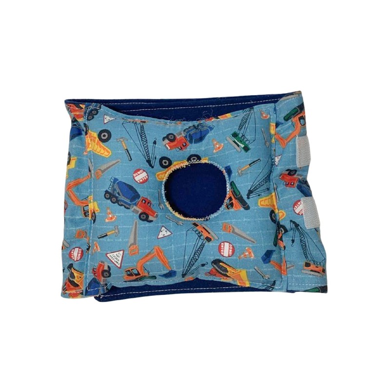 Construction Work Vehicles G-tube Pillow Belt for Infant Tummy Time
