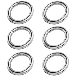 My-Bead 6 Pieces Split Rings Diameter 3 mm for Jewellery Carabiner Earrings 925 Sterling Silver Jewellery Making Eyelets Jewellery Quality DIY