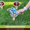 GoSports Lawn Derby Outdoor Horse Race Dice Game - Includes