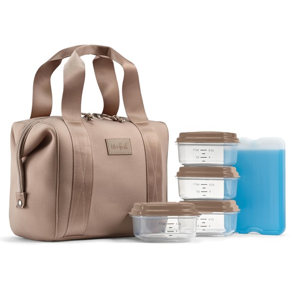 Fit & Fresh Neoprene Like Lunch Bag For Women, Insulated
