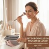 LuLiyLdJ Pennelli Make Up, 15 Pezzi Set Pennelli Trucco Professionale