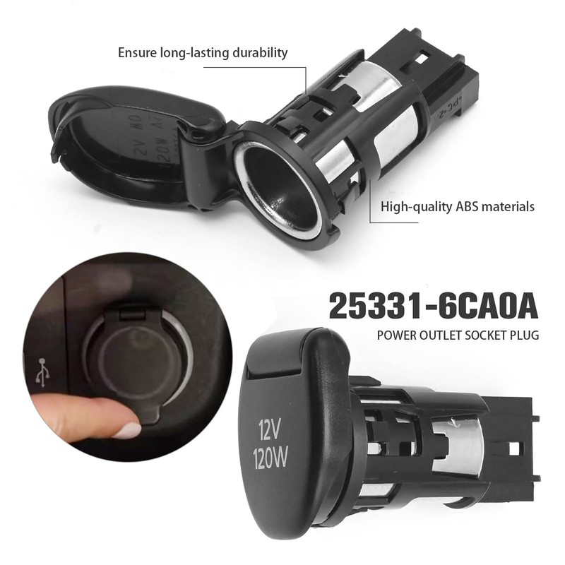 DUZFOREI Power Outlet Socket Replacement for Nissan Leaf Murano Rogue