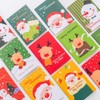 NUOBESTY 48 Pcs Christmas Notebooks Xmas Mini Notepads Santa Claus