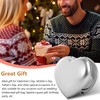 EYIWEITING Mini Heart Compact Mirror,Compact and Beautiful, Portable 1X/2X Magnifier,