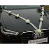Autoschmuck Organza M garland with roses for bride and groom