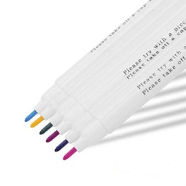 Ylucky Water Soluble Tailor's Gel Pen Sewing Tool Marking Tracing Tool Erasable Ink Fabric Marker Pen Washable Textile Marking pens for Arts Crafts Cloth Stitching