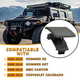 KUAFU Front Glove Box Latch Handle Compatible with 2008-2012 Chevy Colorado/GMC Canyon 2006-2010 Hummer H3 H3T Repalcement for 10391626 Glove Box Door Lock Open Handle Black