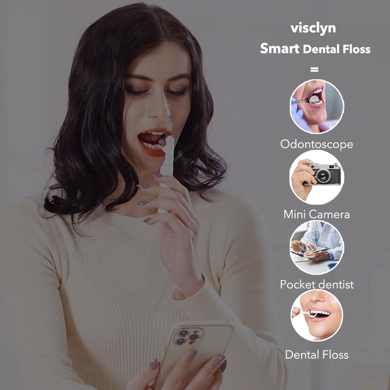 visclyn Smart Dental Floss with 1 Smart Handle, 1 Regular