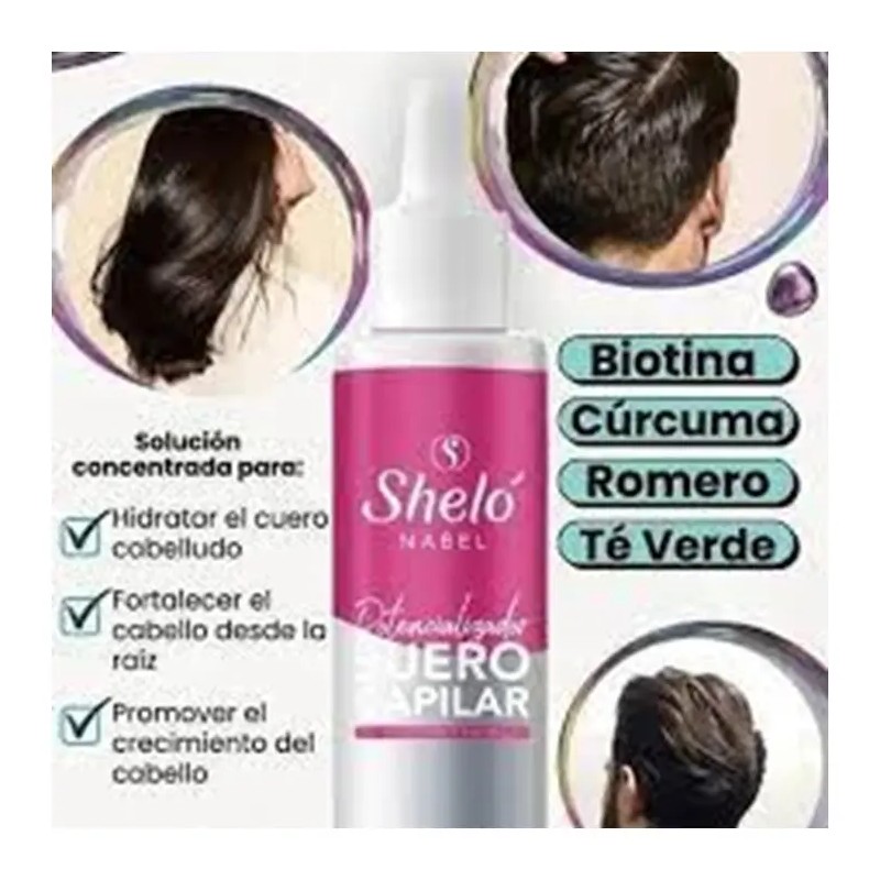 Potencializador Suero Capilar Sheló Nabel Crecimiento 60ml