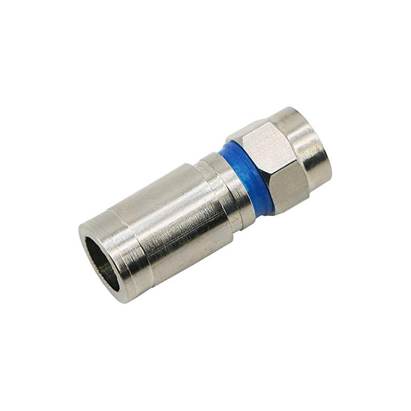Compression RG6 F Connector Coax Coaxial Adapter Plug for Satellite