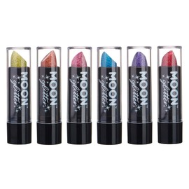 Moon Glitter Holographic Glitter Lipstick - 5 g - Set of 6 Colours