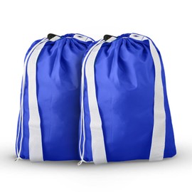 Keeble Outlets Laundry Bag | 30 * 40 XL Laundry Basket | 100% Nylon Laundry Hamper | Blue Cruise Ship Essentials | Pack of 2 Organizer for Room Organization | Travel-Friendly