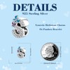 Symretie Women's 925 Sterling Silver A-Z Letter Charms Pendant Initial