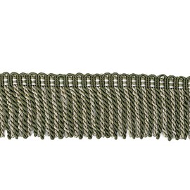 BEL AVENIR Bullion Flecos Trim Basic Trim Collection 5.5 yardas x 3 pulgadas (verde)