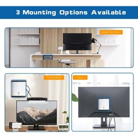 Metal Mini PC Mount Compatible with Beelink SER8, SER6, SER9, SER9 Pro, EQi12, EQR6, Beelink Mini PC Vesa Mount, Wall Mount Under Desk Mount, Only for SER8, SER6, SER9, SER9 Pro, EQi12, EQR6