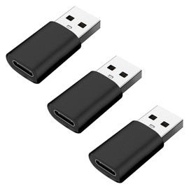 USB Type C Converter Adapter, USB 3.0 Adapter, Set of 3, USB C to USB A Converter, Female to Male, Data Transfer & Charging, Compact, Compatible with Laptops, Tablets, Smartphones, Computers,