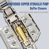304 Stainless Steel Half Overlay Soft Frameless Soft Closing Hinges