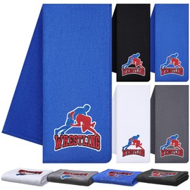 Mindsoft 4 Pcs Wrestling Microfiber Towels Wrestle Workout Sweat Hand Towel Wrestle Sports Team Gifts for Wrestling Favor Christmas