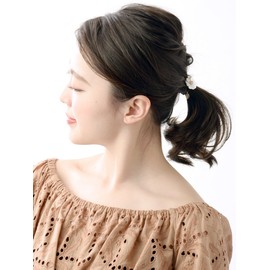 VingTAINE H-973 Shell Flower Hair Rubber Flower Office Bijou Hair Accessory