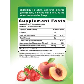 Nature's Truth Potassium Magnesium Citrate Gummies | 60 Count | Vegan | by Nature's Truth