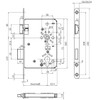 BKS Toilet Object Lock Number 515 Pin 55 mm x