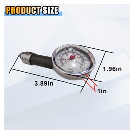 Tire Pressure Gauge for Cars (0-100 Psi), Accurate Easy Read Tire Pressure Meter Tool, Digital Mechanical Tire Air Pressure Tester for Cars Motorcycles Trucks Bicycles (2PCS)