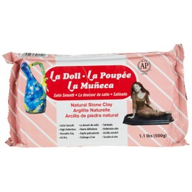 ACTIVA La Doll Arcilla de piedra seca al aire natural, 1.1 libras (500 g) (1600)