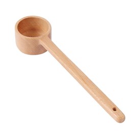 Cabilock Wooden Water Ladle Japanese Style Long handle Hishaku Bailer Water Dipper for Tea Ceremony Size L