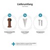 ledscom.de Poru Garden Socket Column with Ground Spike for Outdoor
