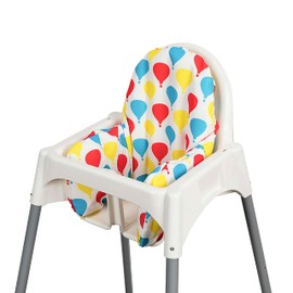 EverestBeauty Baby Highchair Cushion Cover Reversible Lining with Yellow Klammig, Pyttig Ballon Picture