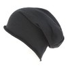 Atlantis Brooklin Raw Edge Jersey Beanie - Black - OS