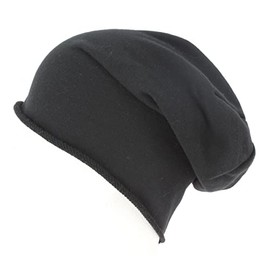 Atlantis Brooklin Raw Edge Jersey Beanie - Black - OS