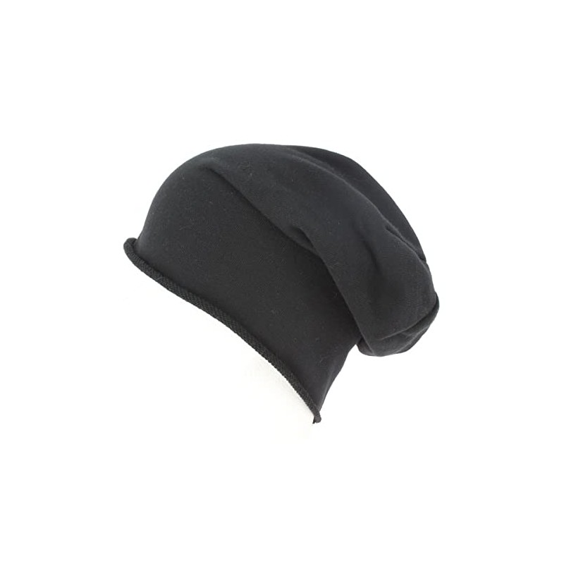 Atlantis Brooklin Raw Edge Jersey Beanie - Black - OS
