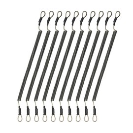 Orurdo qb500179a01n0 Fishing Tackle Spiral Cord (No Hardware) Set of 10 Clear Black