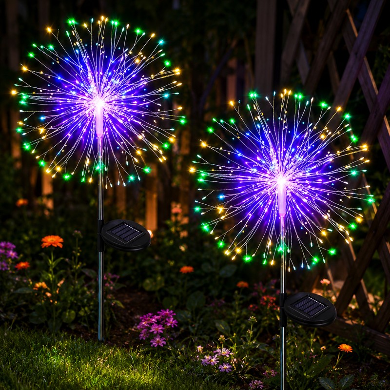 Solar Firework Garden Lights for Outdoor Decor – Shapeable Solar