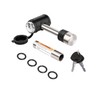 METOWARE Swivel Head Trailer Hitch Receiver Lock, Stainless Steel, 1/2"