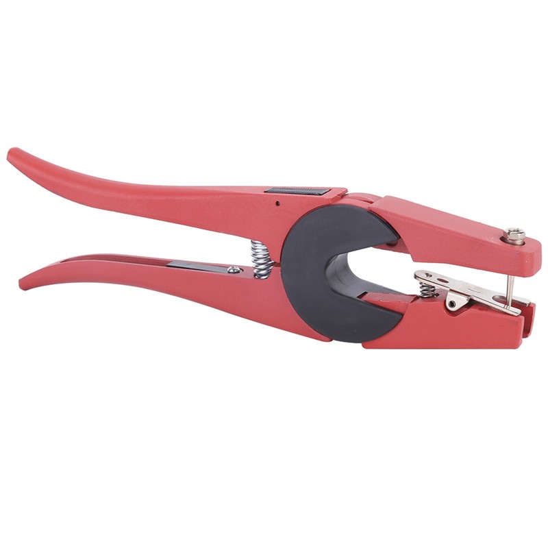 Red Steel Livestock Veterinary Ear Tag Plier Puncher Pig Cow