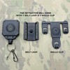 Military Tactical Gear Retractor, Molle Tactical Gear Tether, and a