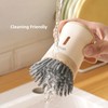 Soap Dispenser Dish Brush Palm Brush- Kitchen Dish Brush with