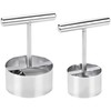 SUPVOX Descorazonador De Frutas De Acero Inoxidable, 2 Pzas