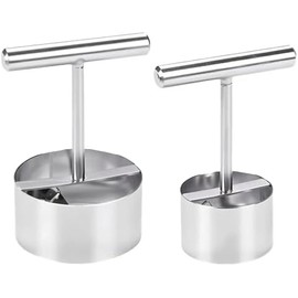 SUPVOX Descorazonador De Frutas De Acero Inoxidable, 2 Pzas