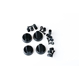 Rotary Knob Set Knob Switch Toggle Set 4 Pieces Black Universal for Gas Stove